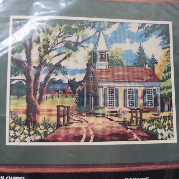 Country Chapel Dimensions Needlepoint Vintage Kit #2249, 1984 - Picture 3 of 8
